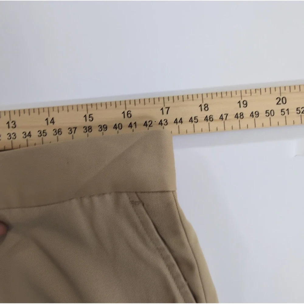 Vintage Polo Ralph Lauren Mens 38 Khaki Chinos Pants Made in Italy Cuffed Cotton